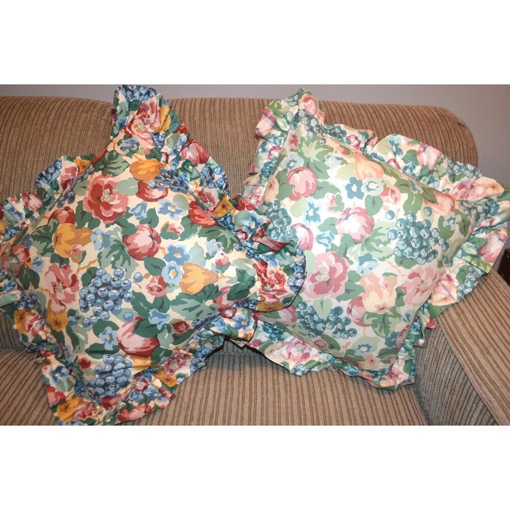 Vintage Pillows Cottage Chic French Shabby Romantic with Ruffles Color Shades
